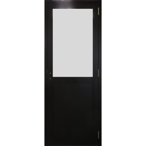 Bloc porte athena noir h204 x l73 poussant gauche cotes tableau gd menuiseries