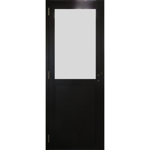 Bloc porte athena noir h204 x l73 poussant droite cotes tableau gd menuiseries