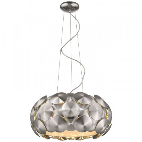 Suspension chrome chester 6 lumières