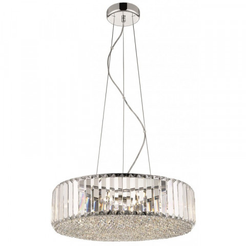 Suspension en cristal poole 5 lumières