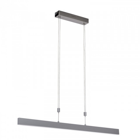 Suspension chromée techno 3 ampoules 118 cm