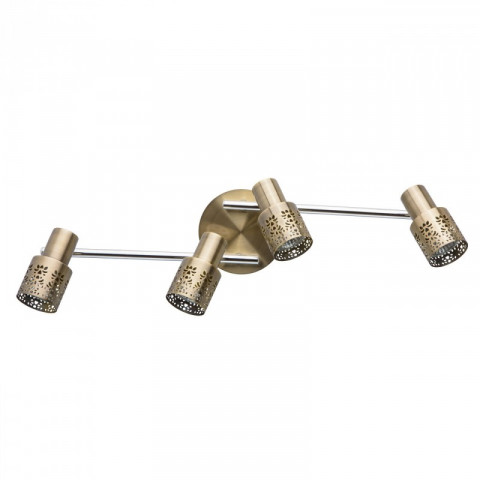 Spot laiton techno 4 ampoules 16 cm