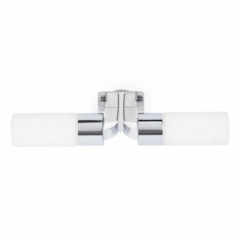 Applique salle de bains chrome laos 2 ampoules
