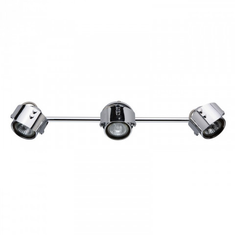 Spot chromé techno 3 ampoules 20 cm