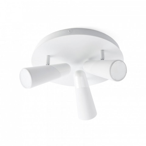 Plafonnier blanc lao 3 ampoules h15 cm