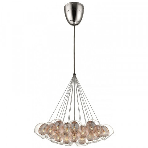 Suspension cuivre liverpool 19 lumières