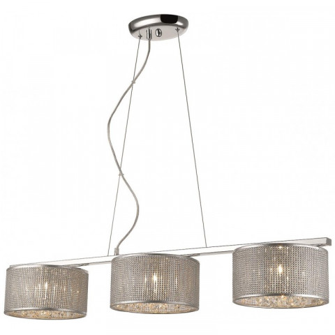 Suspension argent brighton 3 lumières