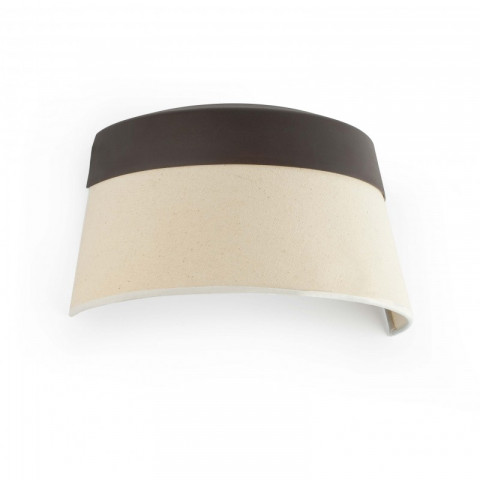 applique murale marron beige sac 2 ampoules