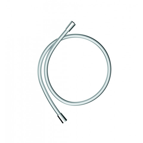 Flexible de douche plastique 1250 mm argenté anti torsion