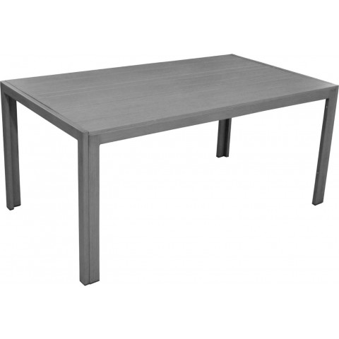 Table en aluminium mt 160 cm aluminium brossé