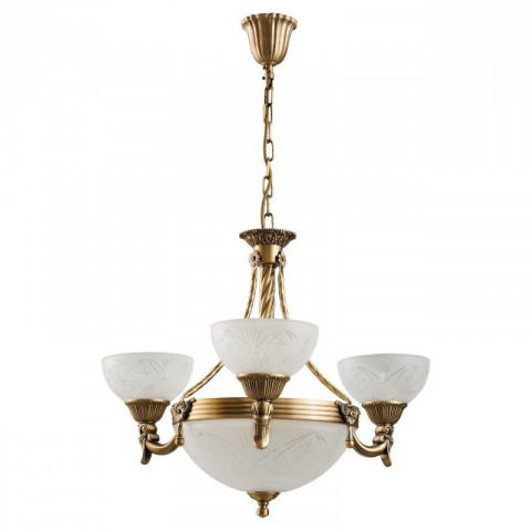 Chandelier laiton classic 3 ampoules 85 cm