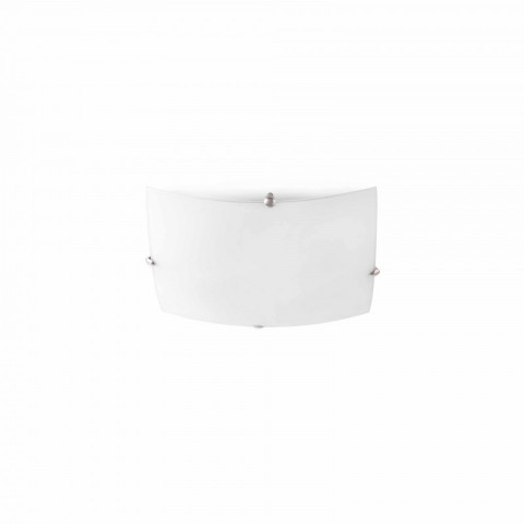 Plafonnier nickel mat liria h6 cm 2 ampoules