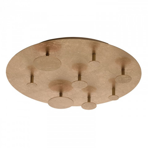Plafonnier doré techno   8 cm