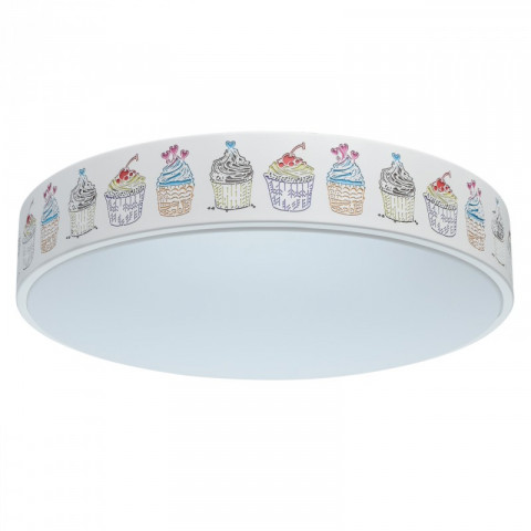 Plafonnier blanc techno   9 cm