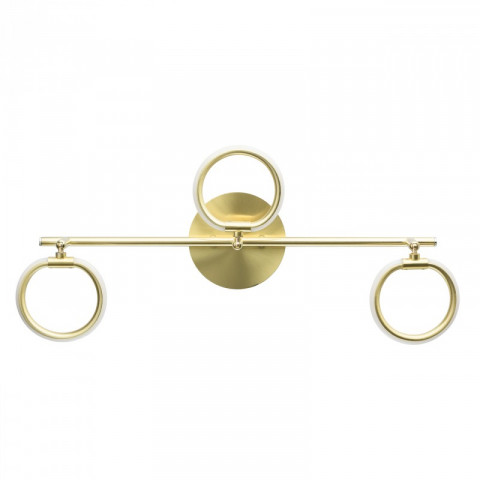 Spot doré techno 3 ampoules 21 cm