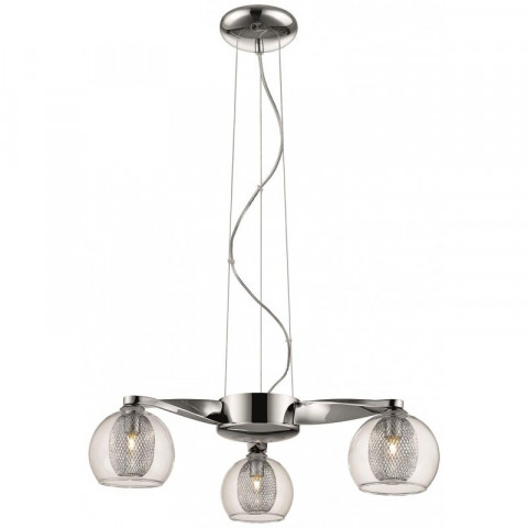 Suspension chrome liverpool 3 lumières