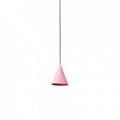 Suspension cuir rose fada