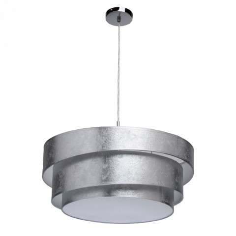 Suspension chromée elegance 3 ampoules 110 cm