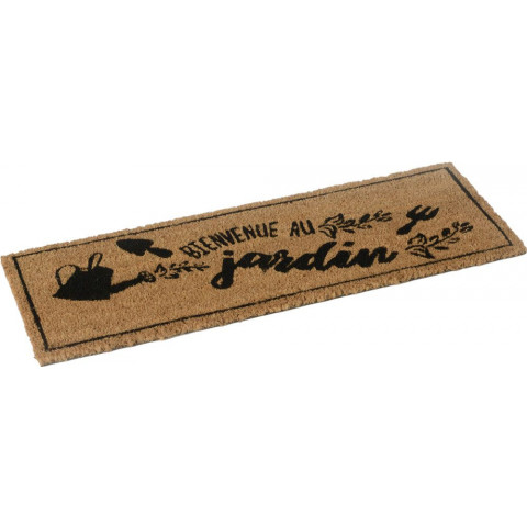 Paillasson bienvenue au jardin