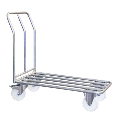 Chariot dossier fixe inox 304 L, 400 kg