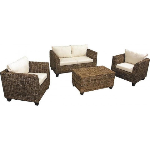 Salon acajou canapé et fauteuils