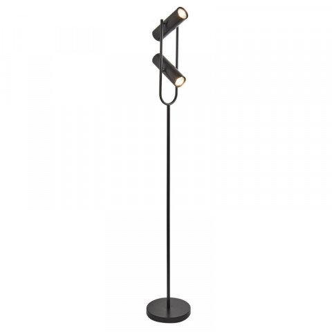 Lampadaire telescope, noir mat