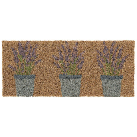Paillasson pots de lavande 53 x 23 cm