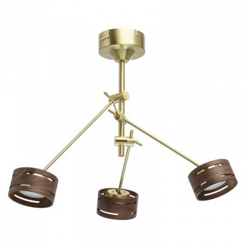 Suspension dorée megapolis 3 ampoules 60 cm