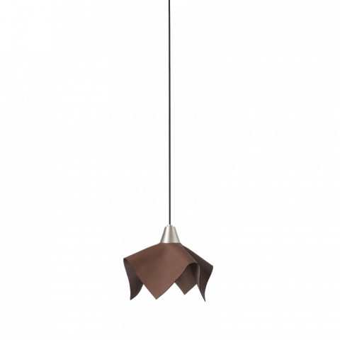 Suspension cuir marron fauna