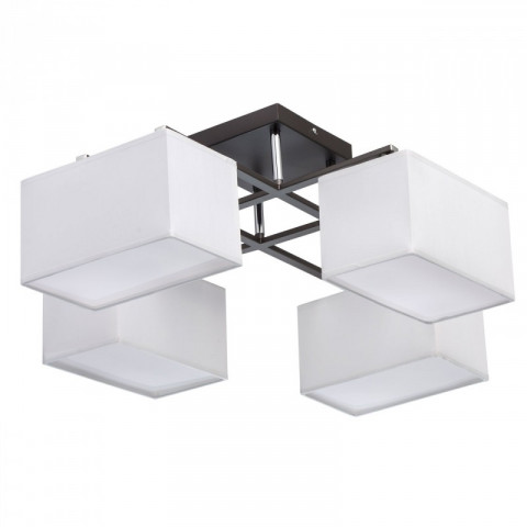 Plafonnier noir megapolis 8 ampoules 28 cm