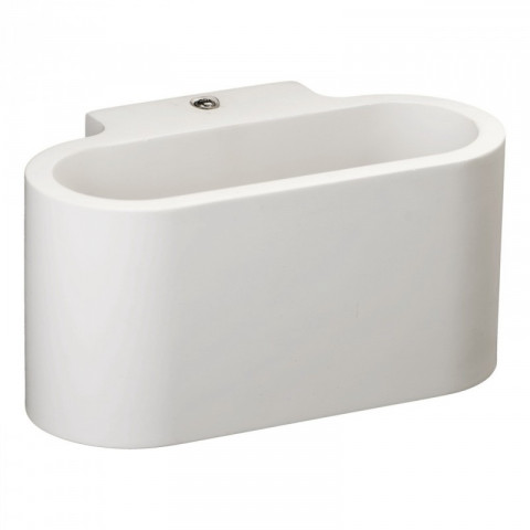 Applique murale blanche megapolis 1 ampoule 10 cm