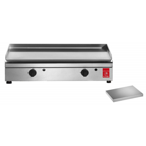 Plancha en inox avec couvercle amovible alfa 60 cm