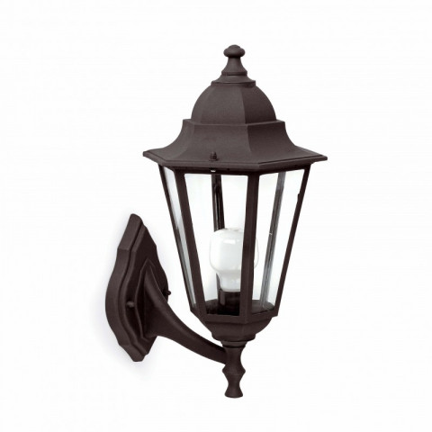 Aplique murale de jardin noire paris 1 ampoule