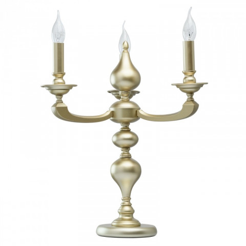 Lampe de table dorée neoclassic 3 ampoules 51 cm