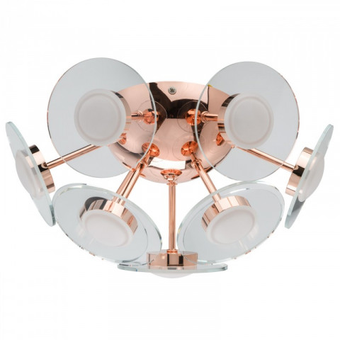 Plafonnier cuivre techno   18 cm