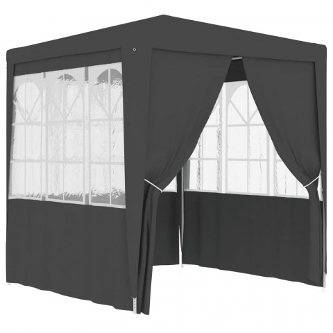 Tente de réception avec parois 2,5x2,5 m 90 g/m² - Couleur au choix