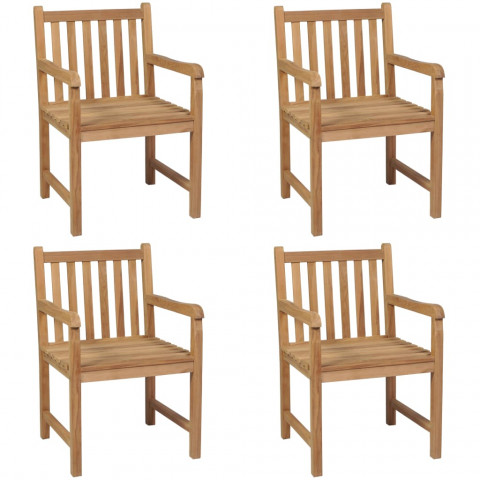 Chaises d'extérieur bois de teck solide - Nombre de place au choix