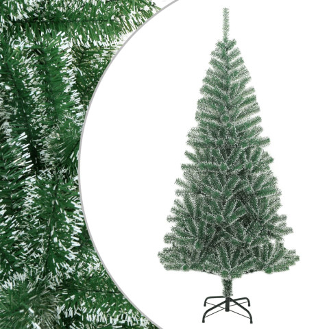 Sapin de Noël artificiel avec neige floquée vert - Hauteur au choix