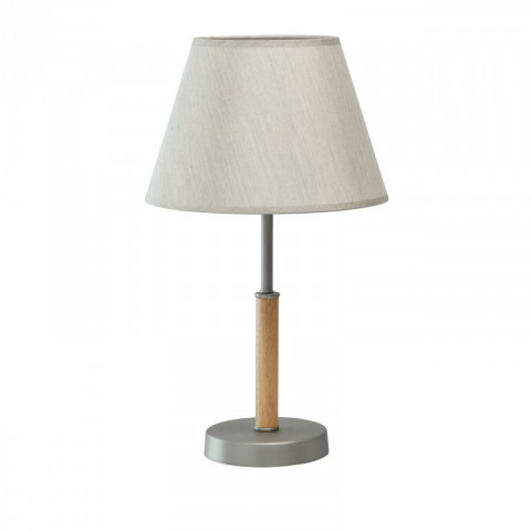 Lampe de table argentée megapolis 1 ampoule 46 cm