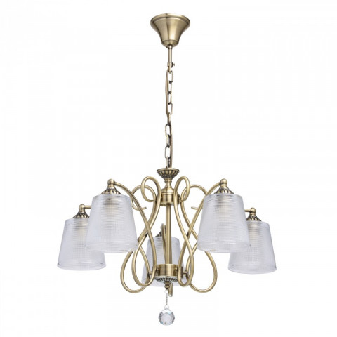 Suspension laiton classic 5 ampoules 85 cm