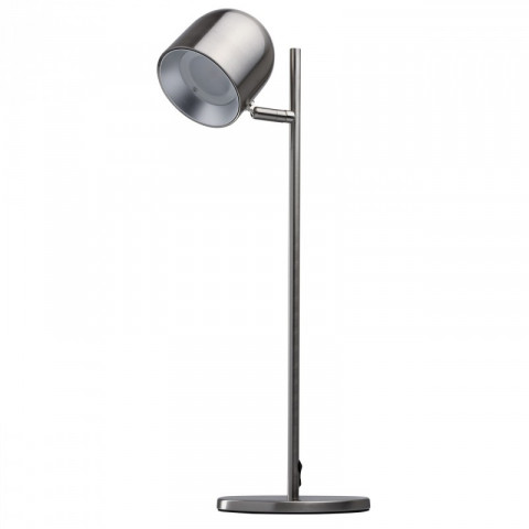 Lampe de table argentée loft 1 ampoule 46 cm