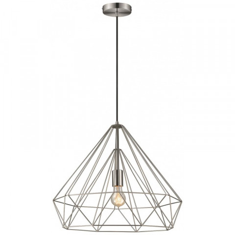 Suspension nickel satiné telford 1 lumières