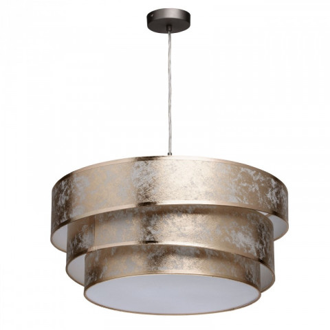Suspension grise elegance 3 ampoules 110 cm