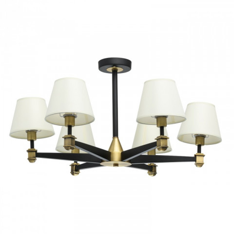 Plafonnier laiton neoclassic 6 ampoules 38 cm