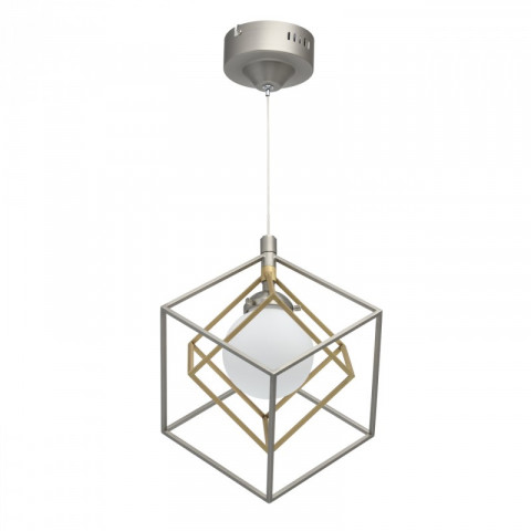 Suspension argentée neoclassic   150 cm