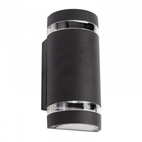 Applique d'extérieur noire street 2 ampoules 11 cm