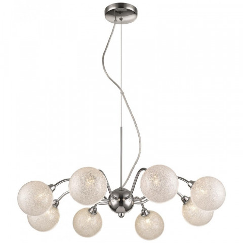 Suspension transparent blackpool 8 lumières