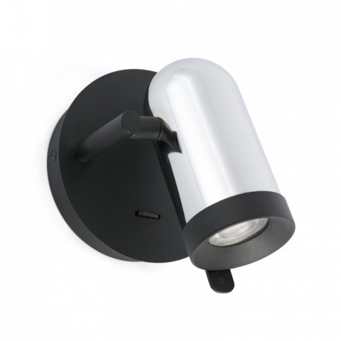 Aplique murale chrome orleans 1 ampoule