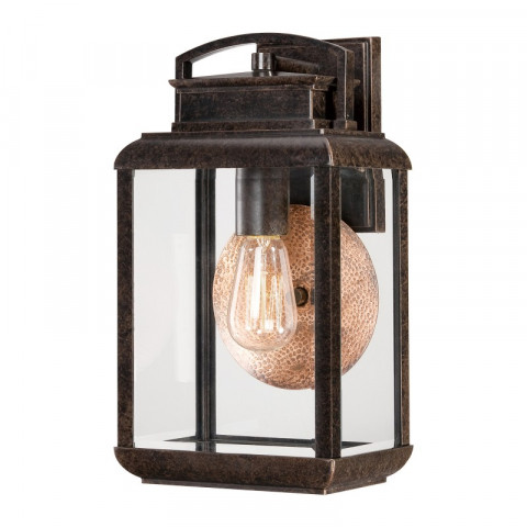 Applique byron, bronze et verre, moyenne