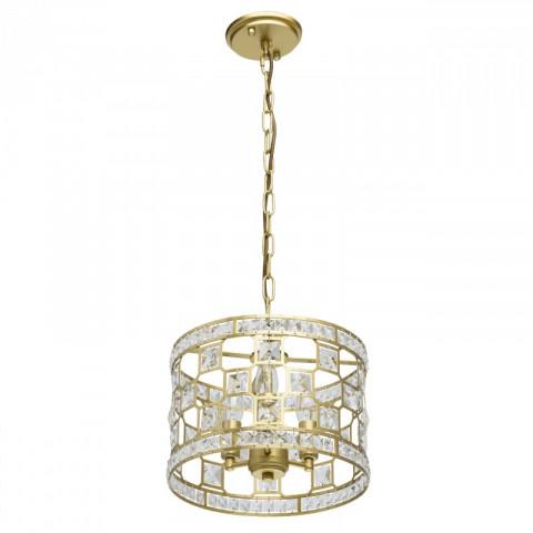 Suspension dorée classic 3 ampoules 31 cm